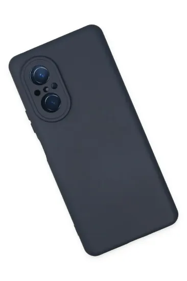Newface Huawei Nova 9 SE Kılıf Nano içi Kadife Silikon - Lacivert resmi