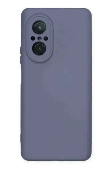 Newface Huawei Nova 9 SE Kılıf Nano içi Kadife Silikon - Gri resmi