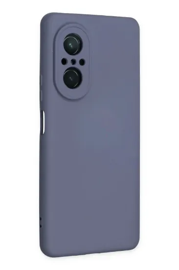Newface Huawei Nova 9 SE Kılıf Nano içi Kadife Silikon - Gri resmi