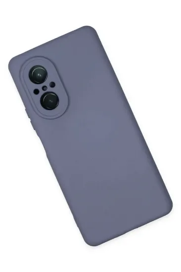 Newface Huawei Nova 9 SE Kılıf Nano içi Kadife Silikon - Gri resmi