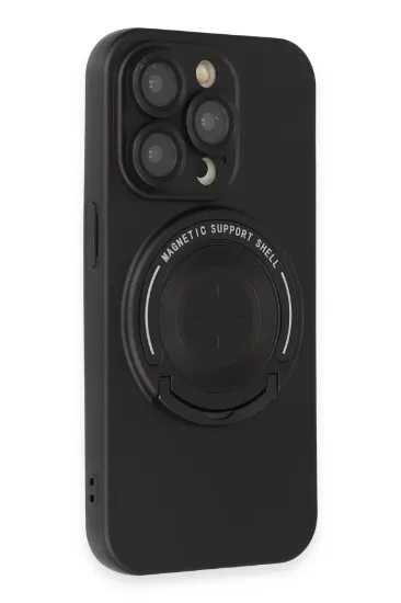 Newface iPhone 13 Pro Kılıf Lukka Magneticsafe Kapak - Siyah resmi