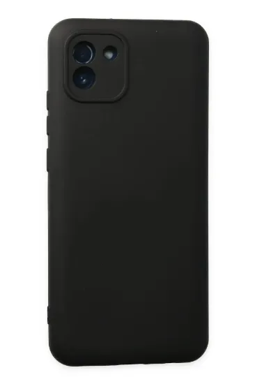 Newface Samsung Galaxy A03 Kılıf Nano içi Kadife Silikon - Siyah resmi