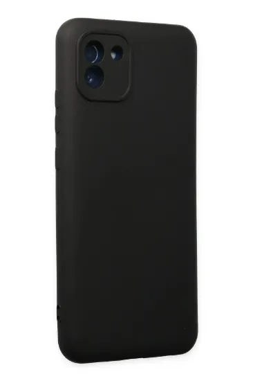 Newface Samsung Galaxy A03 Kılıf Nano içi Kadife Silikon - Siyah resmi