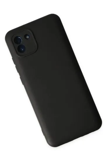 Newface Samsung Galaxy A03 Kılıf Nano içi Kadife Silikon - Siyah resmi