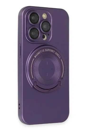 Newface iPhone 13 Pro Kılıf Lukka Magneticsafe Kapak - Derin Mor resmi