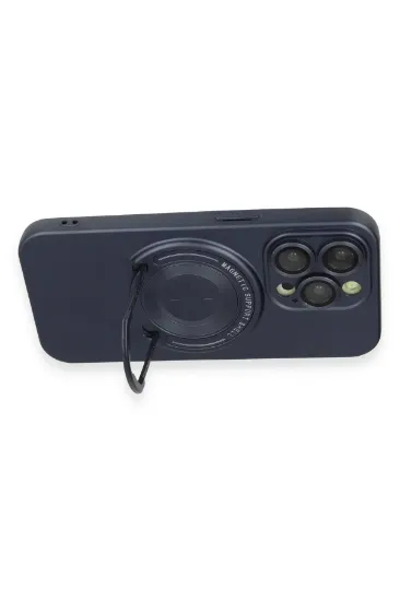 Newface iPhone 13 Pro Kılıf Lukka Magneticsafe Kapak - Lacivert resmi