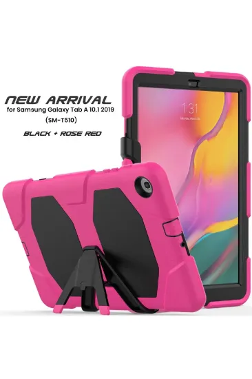 Newface Samsung Galaxy T510 Tab A 10.1 Kılıf Griffin Tablet Kapak - Pembe resmi