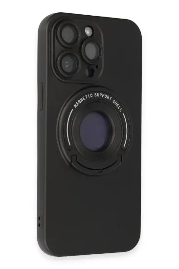 Newface iPhone 13 Pro Max Kılıf Lukka Magneticsafe Kapak - Siyah resmi