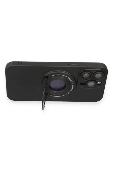 Newface iPhone 13 Pro Max Kılıf Lukka Magneticsafe Kapak - Siyah resmi