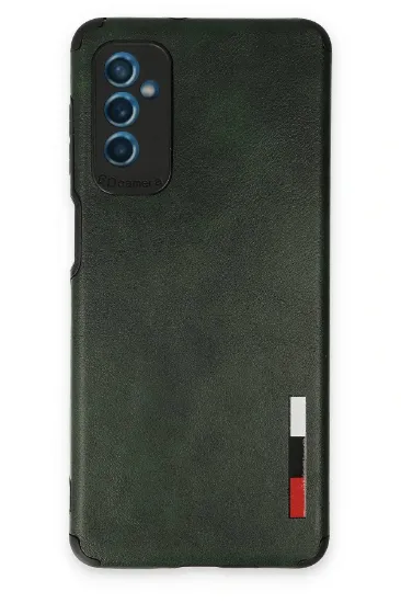 Newface Samsung Galaxy M52 5G Kılıf Loop Deri Silikon - Yeşil resmi