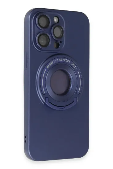 Newface iPhone 13 Pro Max Kılıf Lukka Magneticsafe Kapak - Lacivert resmi