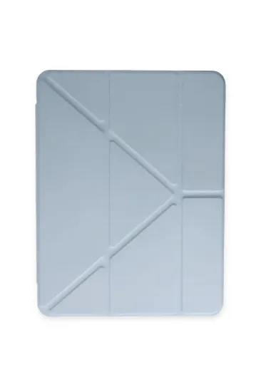 Newface iPad 10.2 (8.nesil) Kılıf Kalemlikli Mars Tablet Kılıfı - Mavi resmi