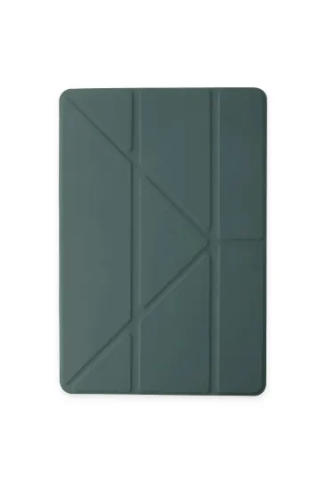 Newface iPad 10.2 (8.nesil) Kılıf Kalemlikli Mars Tablet Kılıfı - Koyu Yeşil resmi