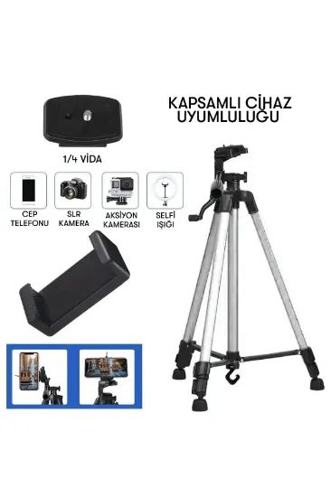 Newface 3366 Tripod - Gümüş resmi