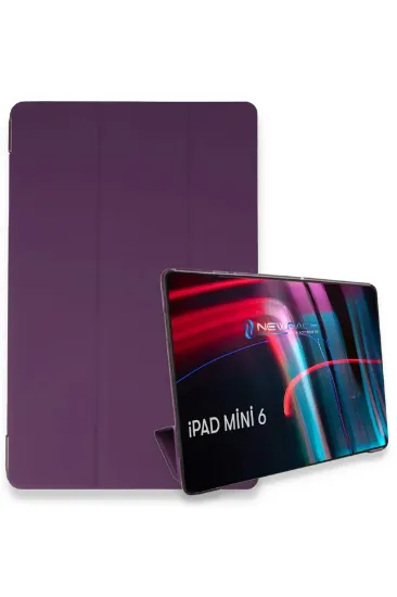 Newface iPad Mini 6 Kılıf Tablet Smart Kılıf - Mor resmi