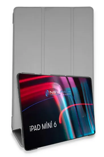 Newface iPad Mini 6 Kılıf Tablet Smart Kılıf - Gri resmi