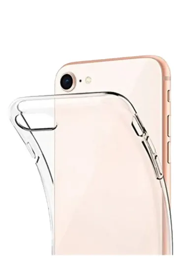 Newface iPhone 7 Kılıf Lüx Şeffaf Silikon resmi
