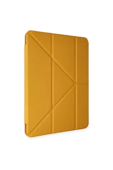 Newface iPad Air 4 10.9 Kılıf Kalemlikli Mars Tablet Kılıfı - Sarı resmi