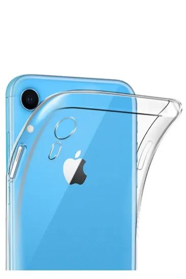 Newface iPhone XR Kılıf Lüx Şeffaf Silikon resmi
