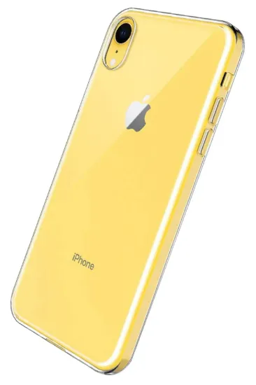 Newface iPhone XR Kılıf Lüx Şeffaf Silikon resmi