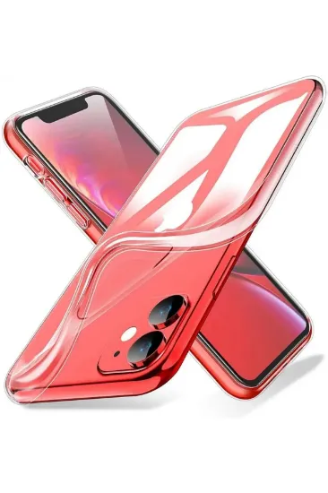 Newface iPhone 11 Kılıf Lüx Şeffaf Silikon resmi