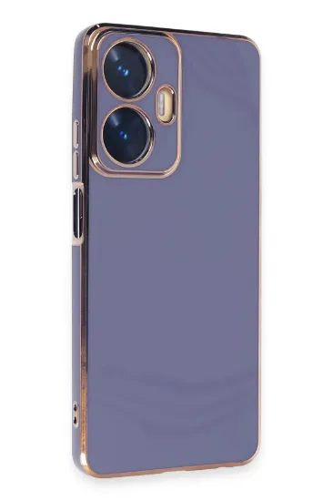 Newface Realme C55 Kılıf Volet Silikon - Mavi resmi