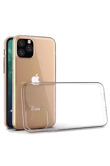 Newface iPhone 11 Pro Max Kılıf Lüx Şeffaf Silikon resmi