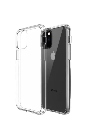 Newface iPhone 11 Pro Max Kılıf Lüx Şeffaf Silikon resmi