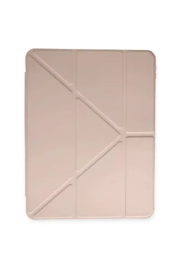 Newface iPad Pro 12.9 (2021) Kılıf Kalemlikli Mars Tablet Kılıfı - Rose Gold resmi