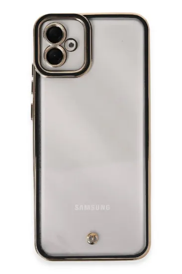 Newface Samsung Galaxy A04E Kılıf Liva Lens Silikon - Siyah resmi