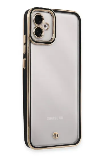 Newface Samsung Galaxy A04E Kılıf Liva Lens Silikon - Siyah resmi