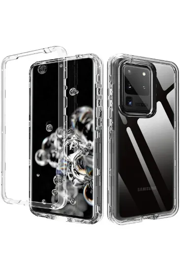 Newface Samsung Galaxy S20 Kılıf Lüx Şeffaf Silikon resmi