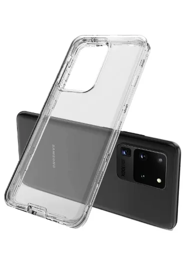 Newface Samsung Galaxy S20 Plus Kılıf Lüx Şeffaf Silikon resmi