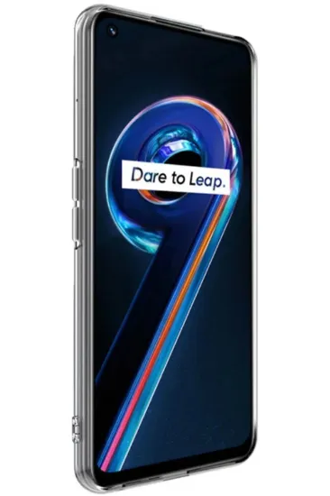 Newface Realme 9 Pro 5G Kılıf Lüx Şeffaf Silikon resmi