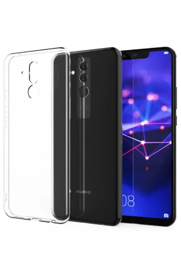 Newface Huawei Mate 20 Lite Kılıf Lüx Şeffaf Silikon resmi