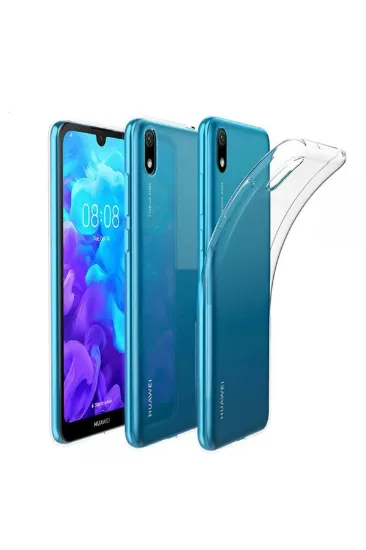Newface Huawei Y5 2019 Kılıf Lüx Şeffaf Silikon resmi