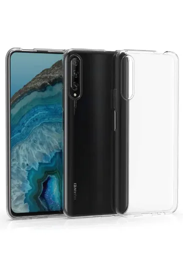 Newface Huawei P Smart Pro / Y9S Kılıf Lüx Şeffaf Silikon resmi