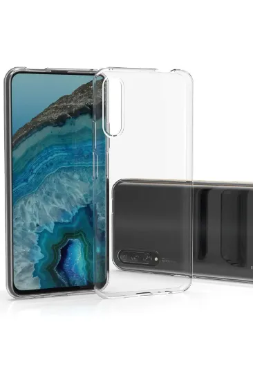 Newface Huawei P Smart Pro / Y9S Kılıf Lüx Şeffaf Silikon resmi