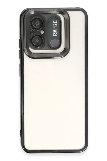 Newface Xiaomi Redmi 12C Kılıf Slot Silikon - Siyah resmi