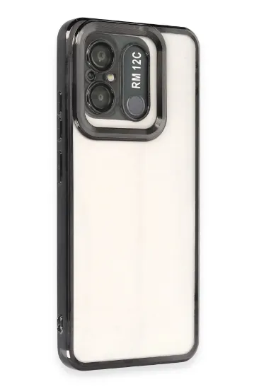 Newface Xiaomi Redmi 12C Kılıf Slot Silikon - Siyah resmi