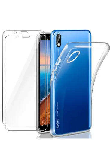Newface Xiaomi Redmi 7A Kılıf Lüx Şeffaf Silikon resmi