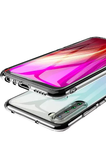 Newface Xiaomi Redmi Note 8 Kılıf Lüx Şeffaf Silikon resmi