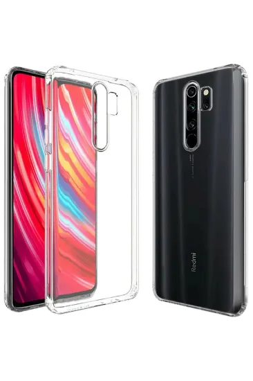 Newface Xiaomi Redmi Note 8 Pro Kılıf Lüx Şeffaf Silikon resmi
