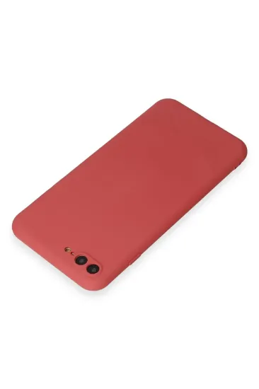 Newface iPhone 7 Plus Kılıf First Silikon - Kiremit resmi