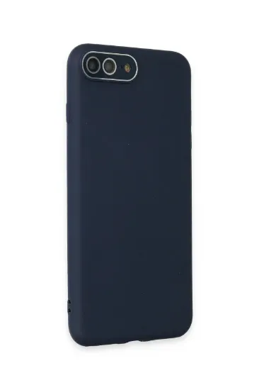 Newface iPhone 7 Plus Kılıf Lansman Glass Kapak - Lacivert resmi