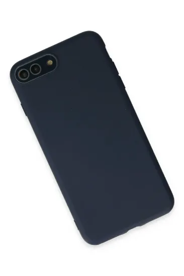 Newface iPhone 7 Plus Kılıf Lansman Glass Kapak - Lacivert resmi
