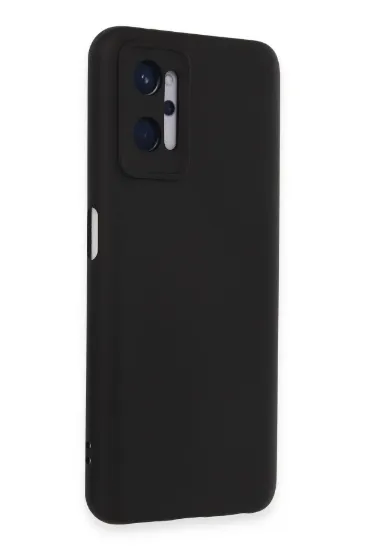 Newface Realme 9i 4G Kılıf Nano içi Kadife Silikon - Siyah resmi