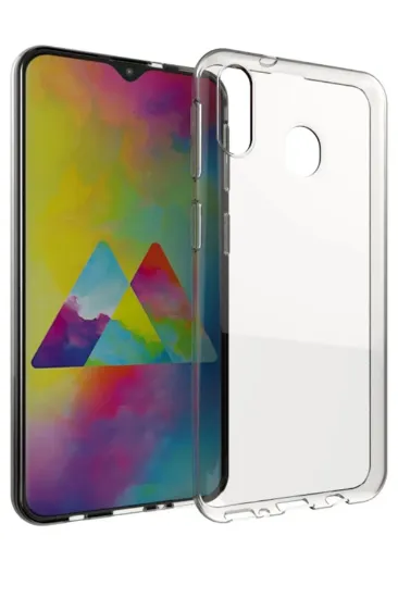 Newface Samsung Galaxy M30 Kılıf Lüx Şeffaf Silikon resmi