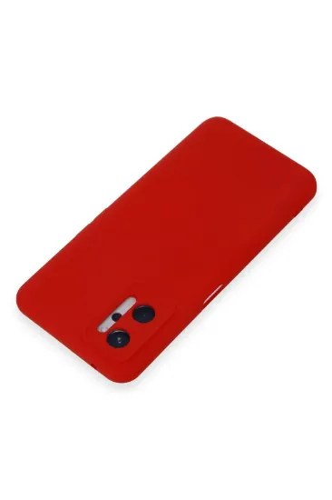 Newface Realme 9i 4G Kılıf Nano içi Kadife Silikon - Kırmızı resmi