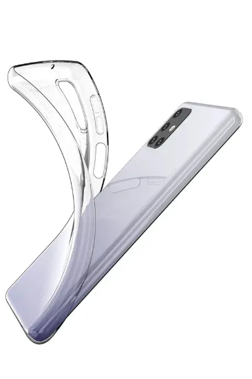 Newface Samsung Galaxy M31S Kılıf Lüx Şeffaf Silikon resmi